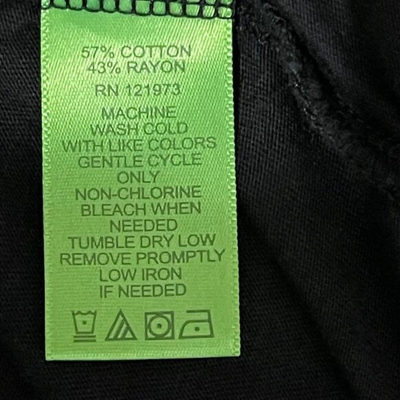 Logo by Lori Goldstein Womens 1X Black Open Front Drape Cardigan - Picture 6 of 8